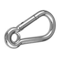 Карабин пружинный с кольцом 10х100 АРТ 8250 нержавеющая сталь А4